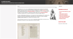Desktop Screenshot of classicalsace.unistra.fr