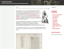 Tablet Screenshot of classicalsace.unistra.fr