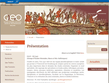 Tablet Screenshot of geo.unistra.fr