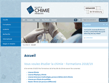 Tablet Screenshot of chimie.unistra.fr