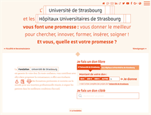 Tablet Screenshot of fondation.unistra.fr