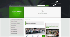 Desktop Screenshot of pharmacie.unistra.fr