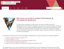 Tablet Screenshot of master-informatique.unistra.fr