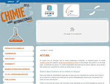 Tablet Screenshot of chimie2011.unistra.fr