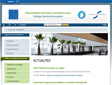 Tablet Screenshot of cde.unistra.fr