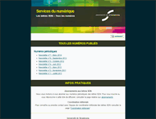 Tablet Screenshot of lettre-numerique.unistra.fr
