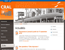 Tablet Screenshot of cral.unistra.fr