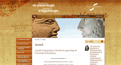 Desktop Screenshot of egypte.unistra.fr