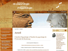 Tablet Screenshot of egypte.unistra.fr