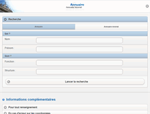 Tablet Screenshot of annuaire.unistra.fr